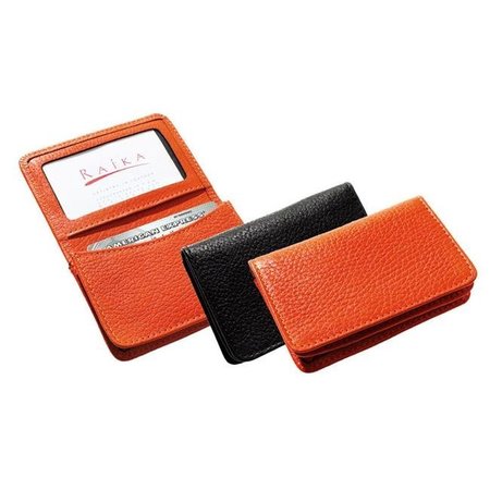 RAIKA Raika RO 156 ORANGE 2.75in. x 4.125in. Gussetted Card Case - Orange RO 156 ORANGE